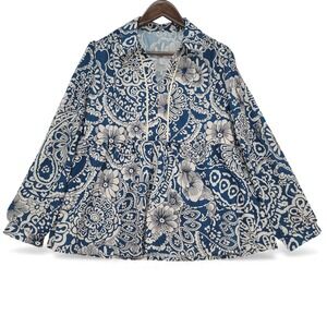 Vintage Style Floral Paisley Print Babydoll M Boho Hippie Y2K Festival Retro EUC